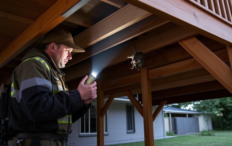 Under Deck Possum Removal in Elsternwick